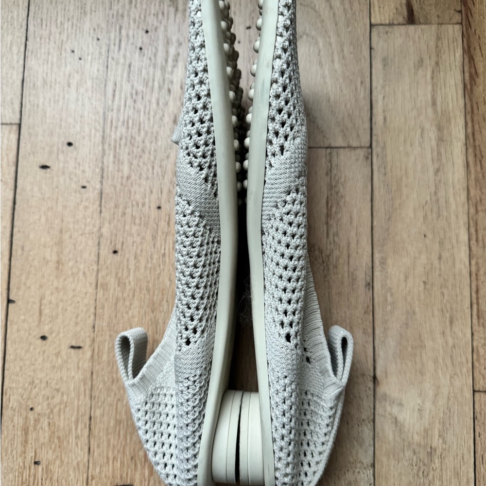 Bottega Veneta Cream Knit Flats - Picture 2 of 6
